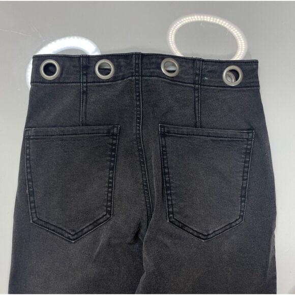 Garage Ultra High Rise Denim Jeans Women SIze 0 Or 24 Black - Picture 4 of 9